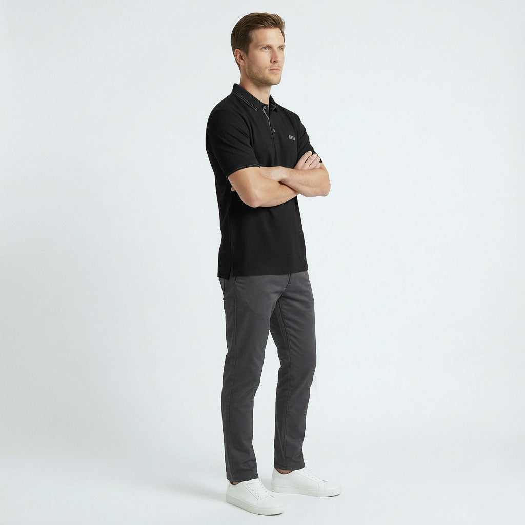 HUMMER MENS SHORT SLEEVE POLO T SHIRT [SLIM FIT] H0110