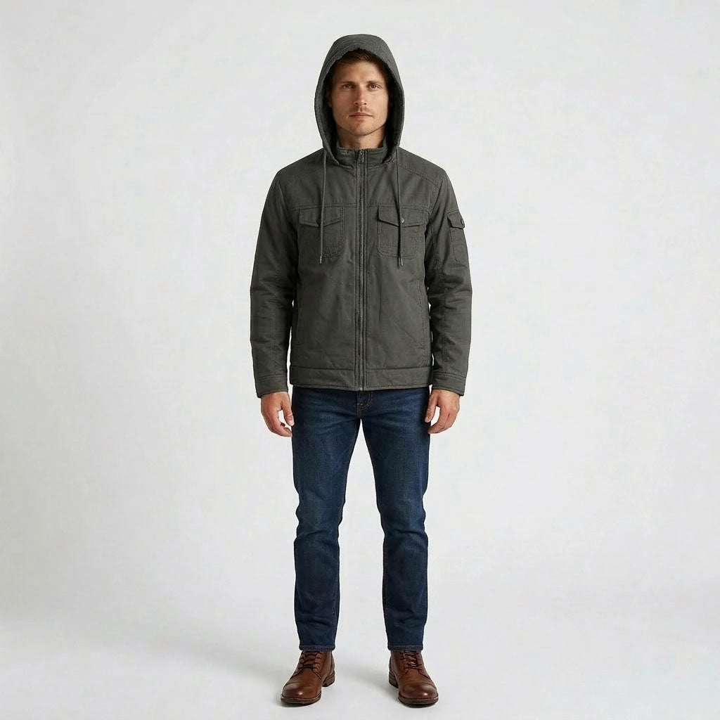 HUMMER MENS LONG SLEEVE HOODED JACKET H0099