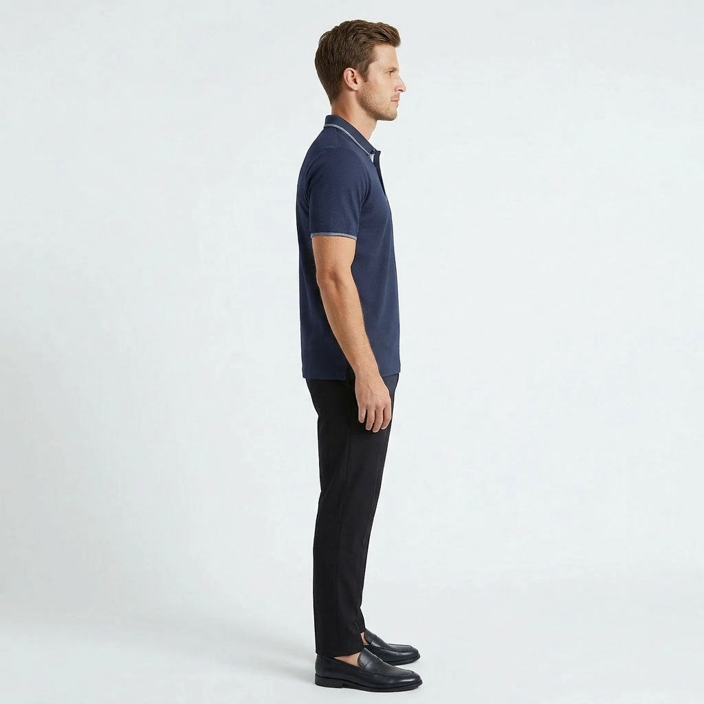 HUMMER MENS SHORT SLEEVE POLO T SHIRT [SLIM FIT] H0110