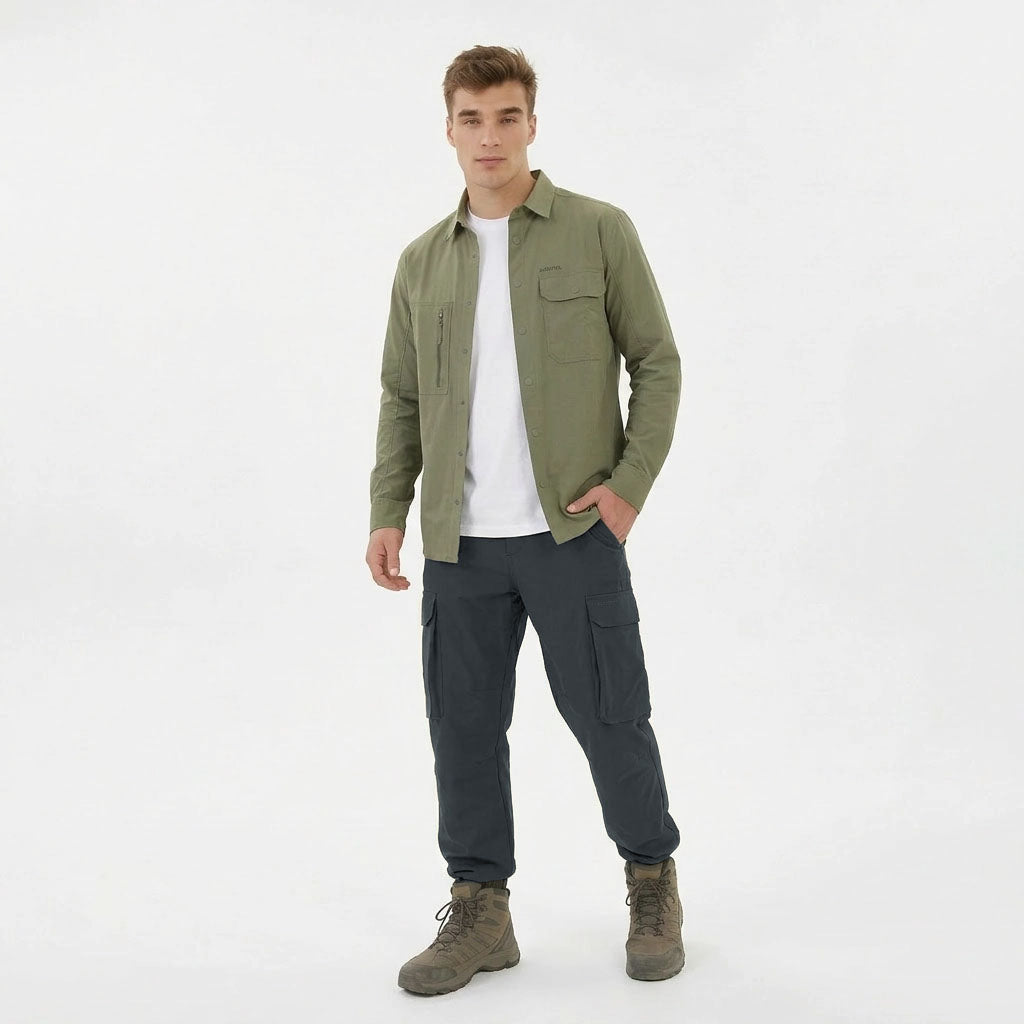 HUMMER MENS CASUAL OUTDOOR LONG PANTS CHINO [BAGGY] H0094