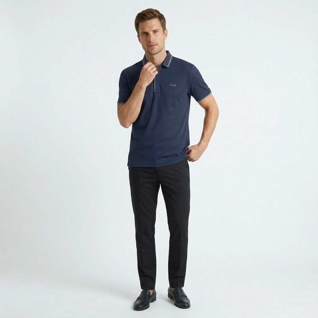 HUMMER MENS SHORT SLEEVE POLO T SHIRT [SLIM FIT] H0110