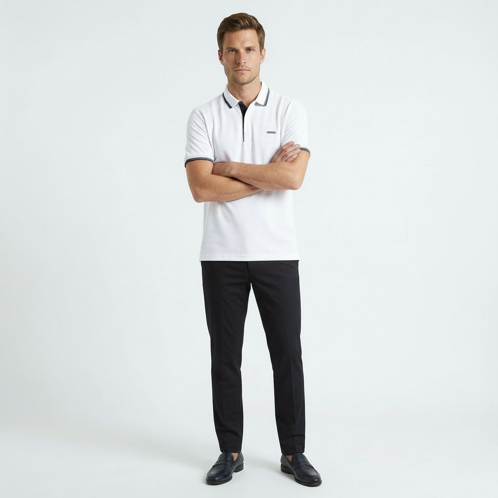 HUMMER MENS SHORT SLEEVE POLO T SHIRT [SLIM FIT] H0110