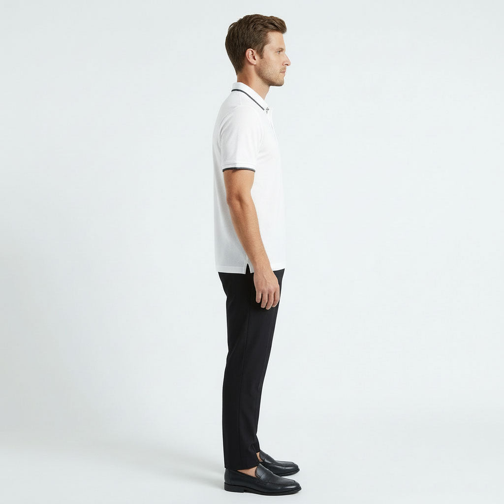 HUMMER MENS SHORT SLEEVE POLO T SHIRT [SLIM FIT] H0110