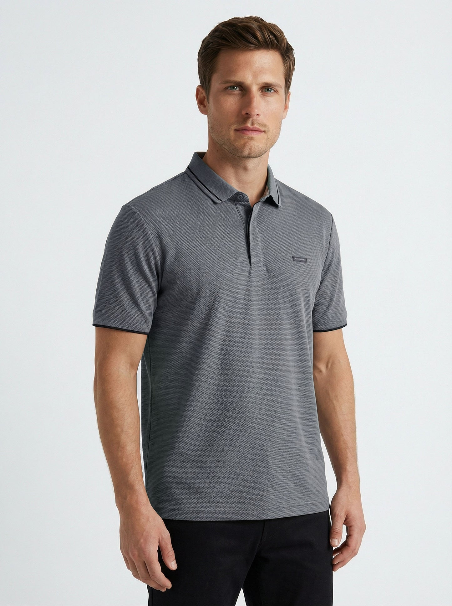 HUMMER MENS SHORT SLEEVE POLO T SHIRT [SLIM FIT] H0110