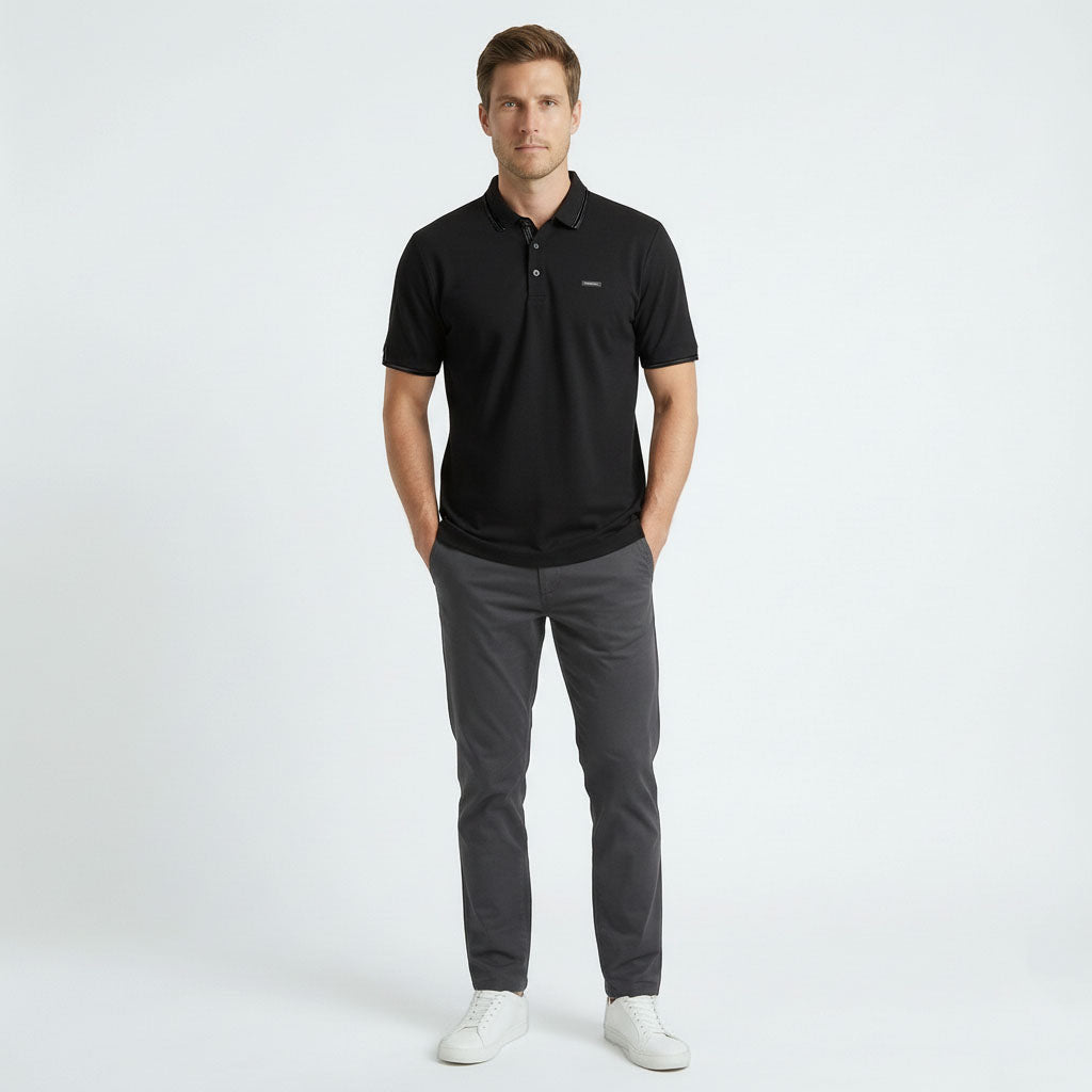 HUMMER MENS SHORT SLEEVE POLO T SHIRT [SLIM FIT] H0110
