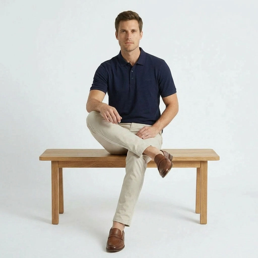 HUMMER MENS SHORT SLEEVE POLO T SHIRT [SLIM FIT] H0049