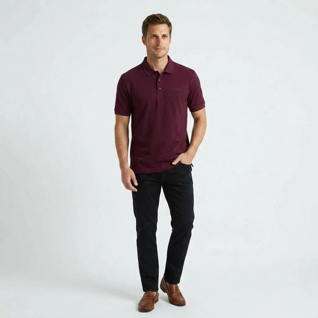 HUMMER MENS SHORT SLEEVE POLO T SHIRT [SLIM FIT] H0049