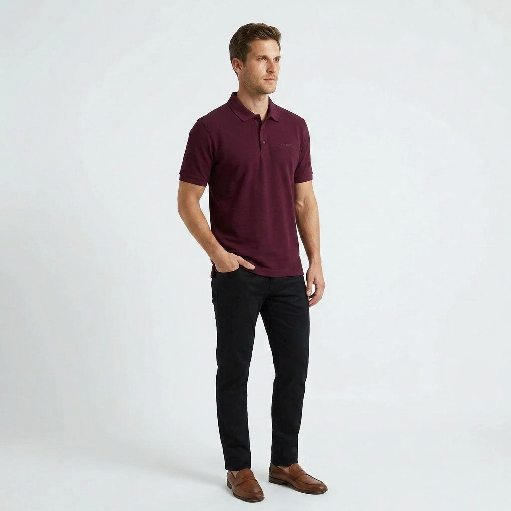 HUMMER MENS SHORT SLEEVE POLO T SHIRT [SLIM FIT] H0049