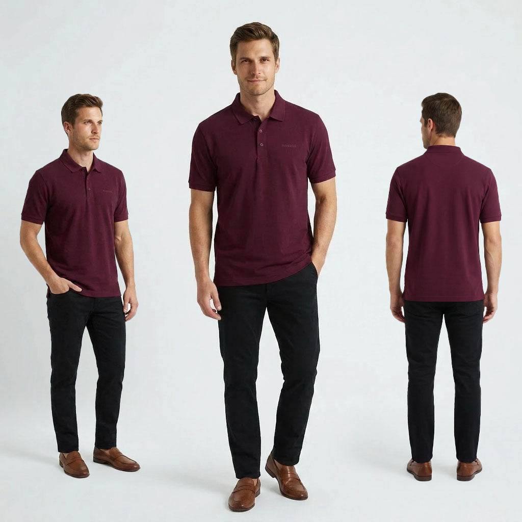 HUMMER MENS SHORT SLEEVE POLO T SHIRT [REGULAR FIT] H0119 H0120