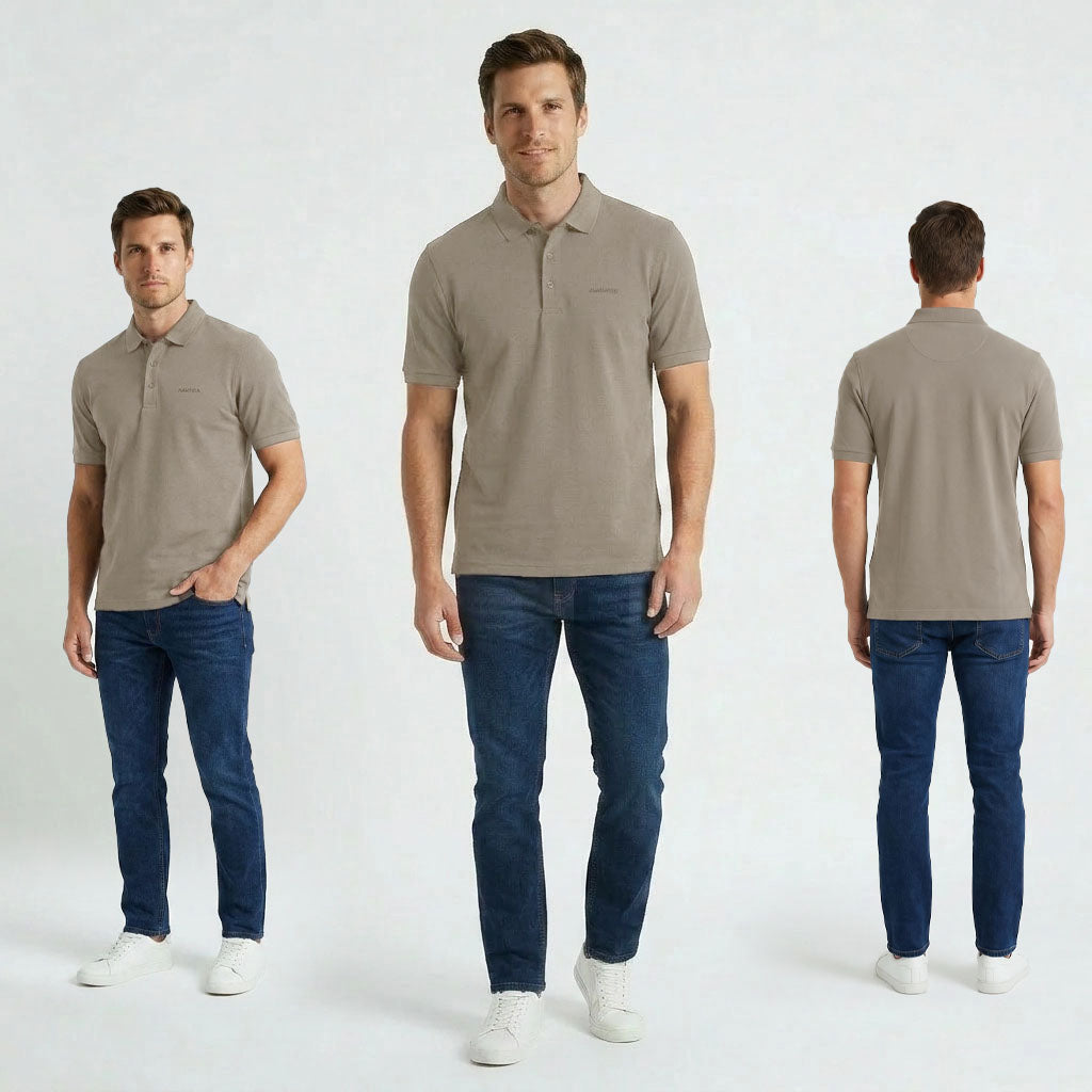 HUMMER MENS SHORT SLEEVE POLO T SHIRT [SLIM FIT] H0049