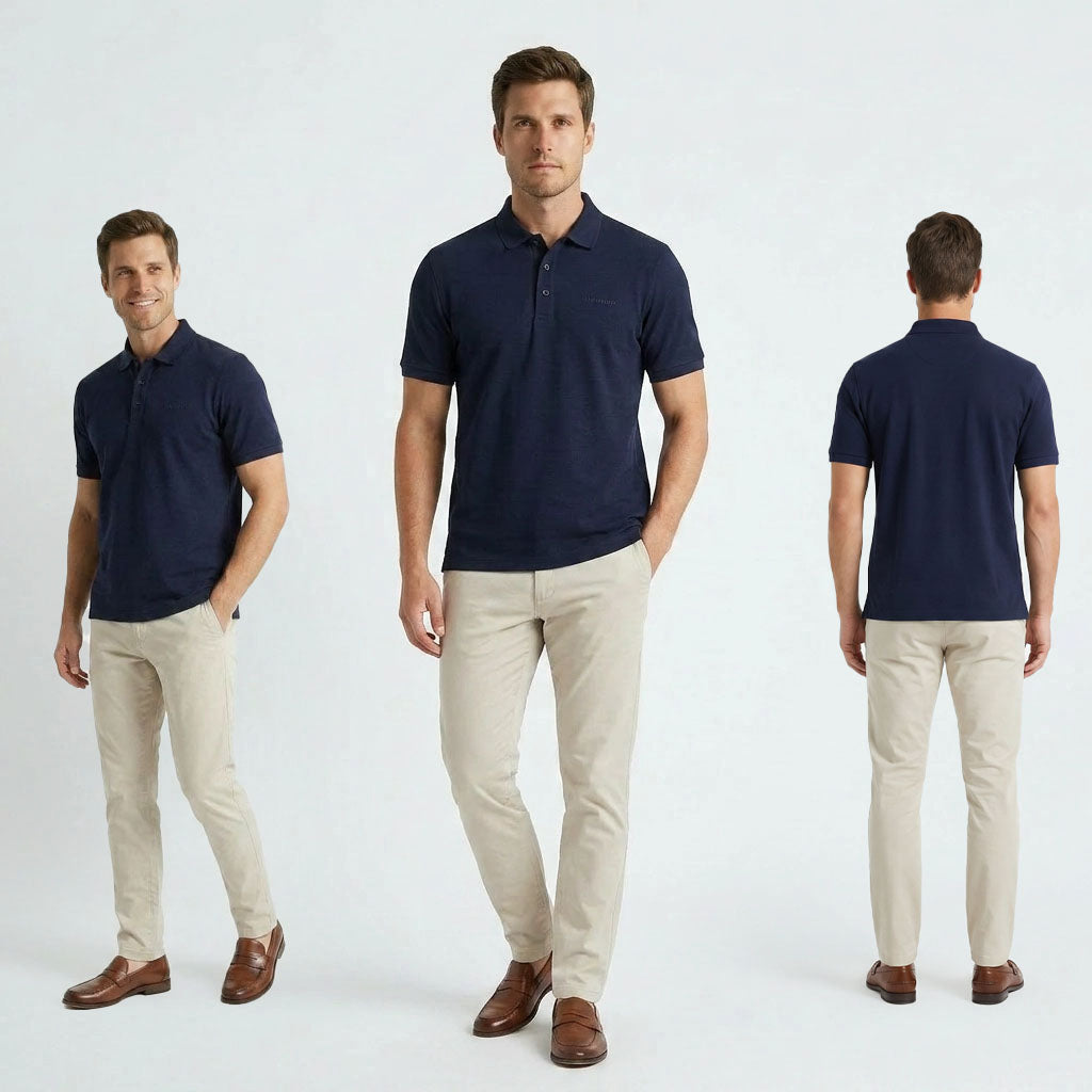 HUMMER MENS SHORT SLEEVE POLO T SHIRT [SLIM FIT] H0049