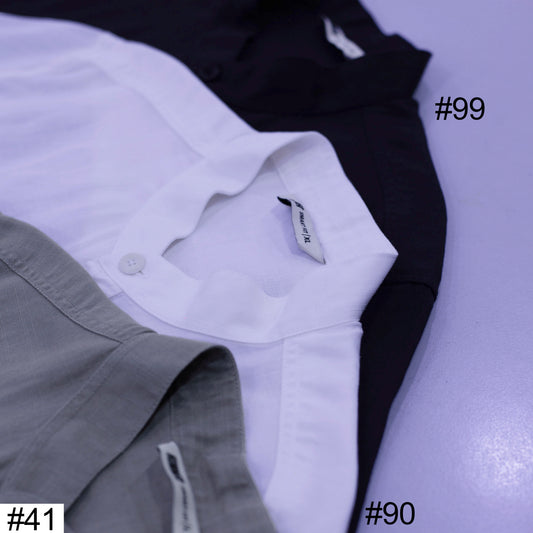 HUMMER MENS STAND COLLAR SHORT SLEEVE SHIRT [SMART FIT] H0124