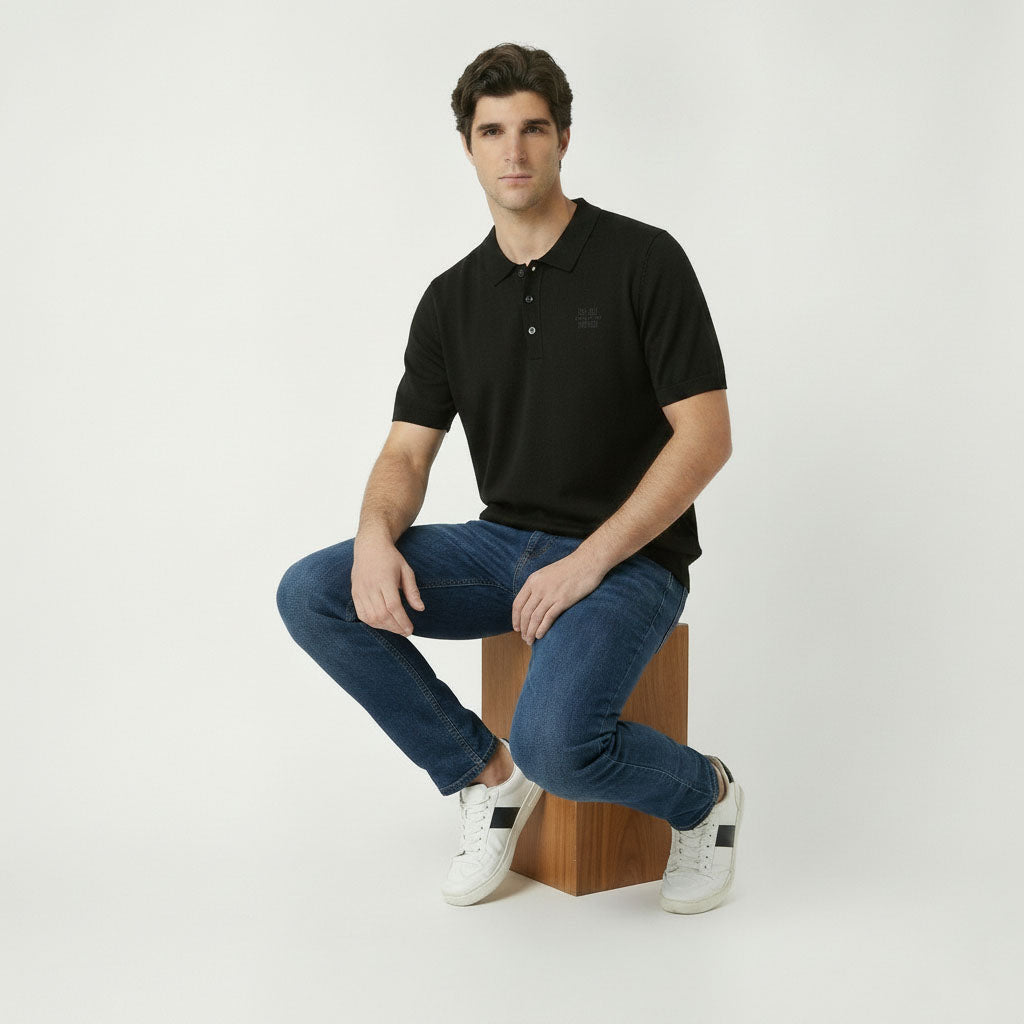 HUMMER MENS SHORT SLEEVE POLOTEE [SLIM FIT] H0126