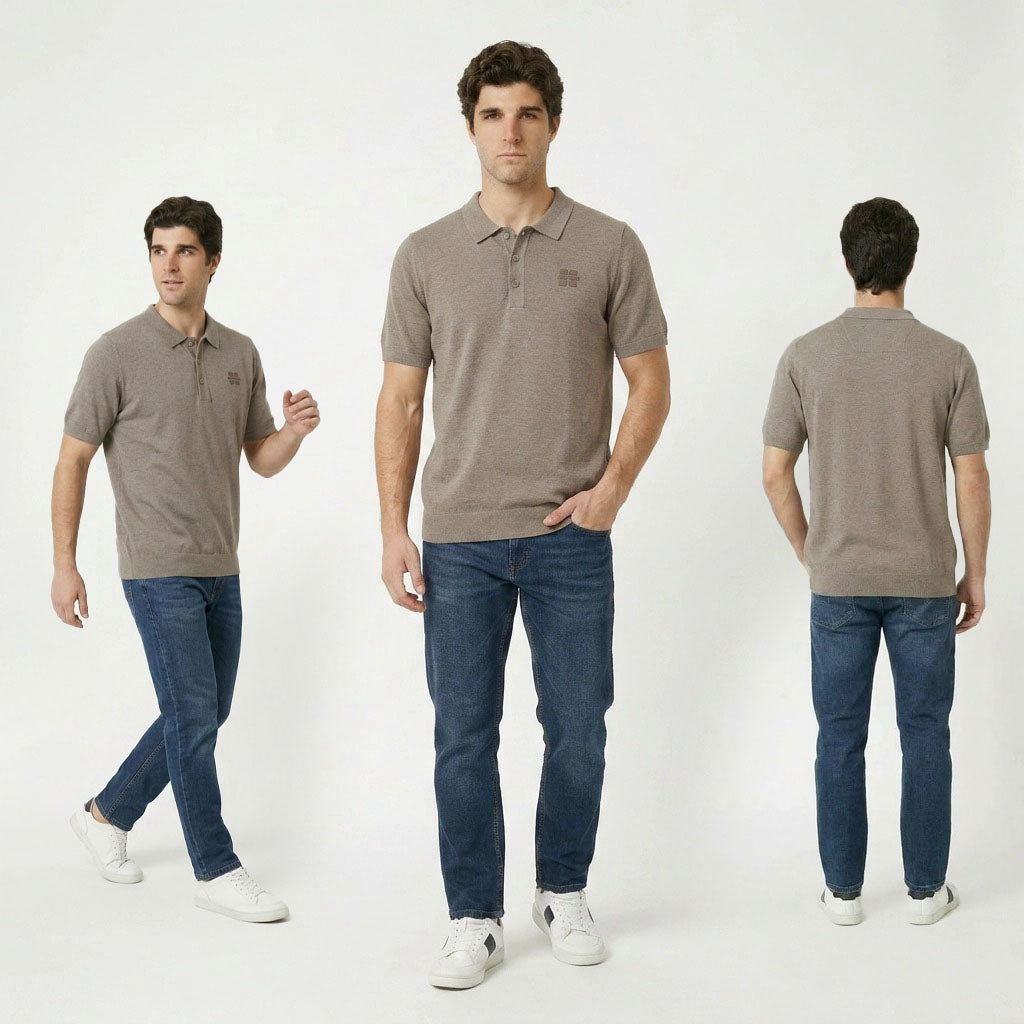 HUMMER MENS SHORT SLEEVE POLOTEE [SLIM FIT] H0126