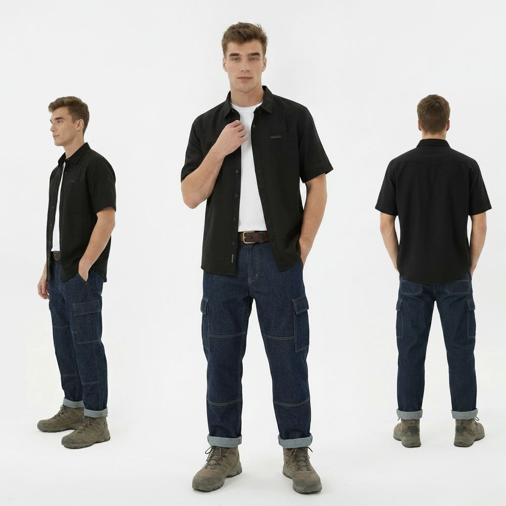HUMMER MENS SHORT SLEEVE SHIRT [SMART FIT] H0122