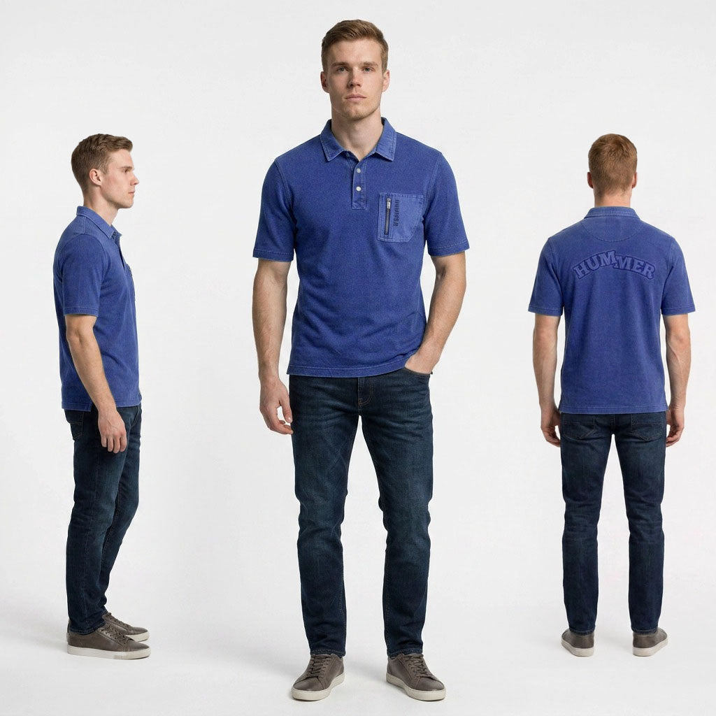 HUMMER MENS SHORT SLEEVE POLOTEE [REGULAR FIT] H0127