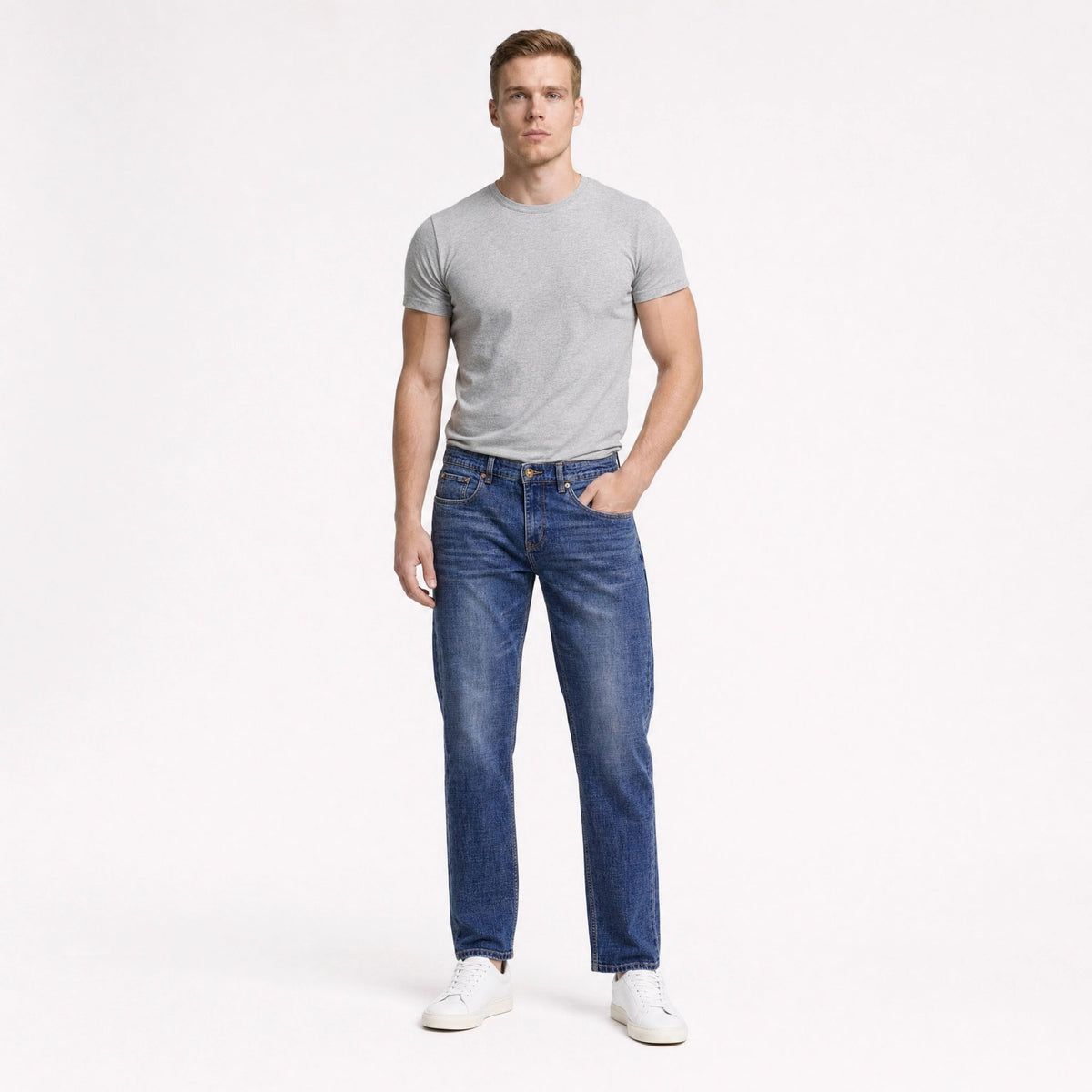 HUMMER MENS LONG PANTS JEANS [STRAIGHT CUT] H0130