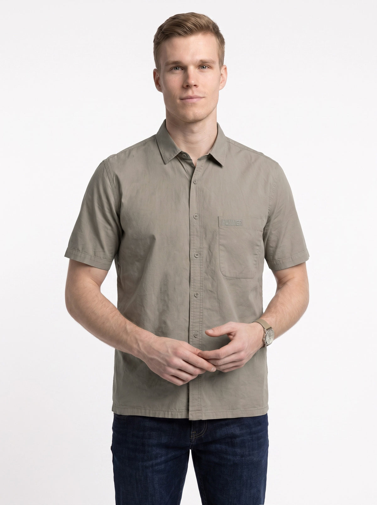 HUMMER MENS SHORT SLEEVE SHIRT [REGULAR FIT] H0141