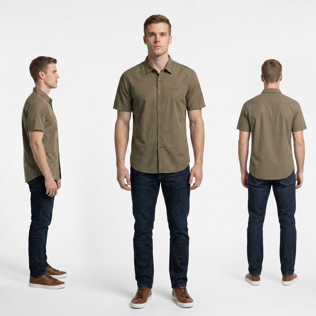 HUMMER MENS SHORT SLEEVE SHIRT [SLIM FIT] H0140