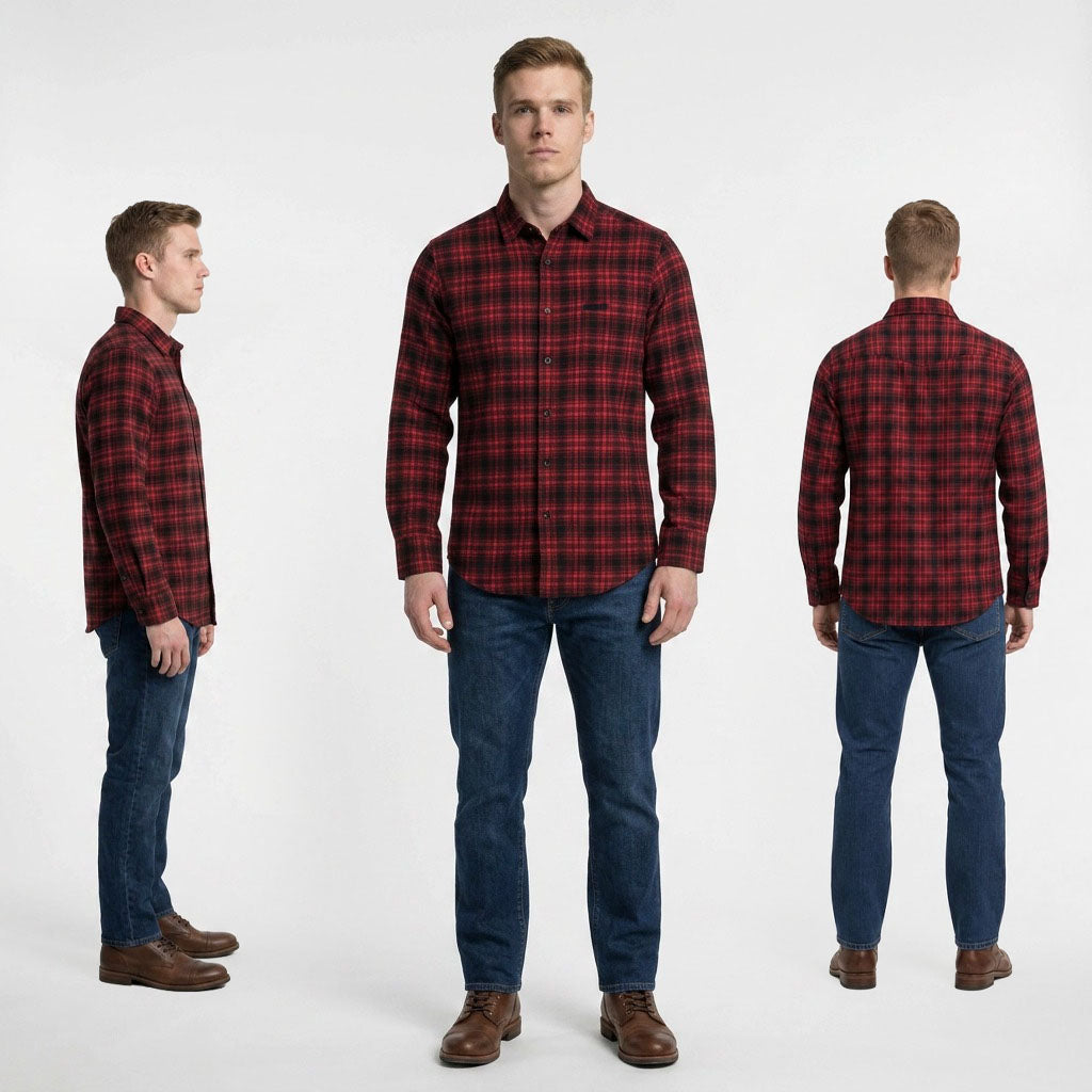 HUMMER MENS LONG SLEEVE SHIRT [SMART FIT] H0133
