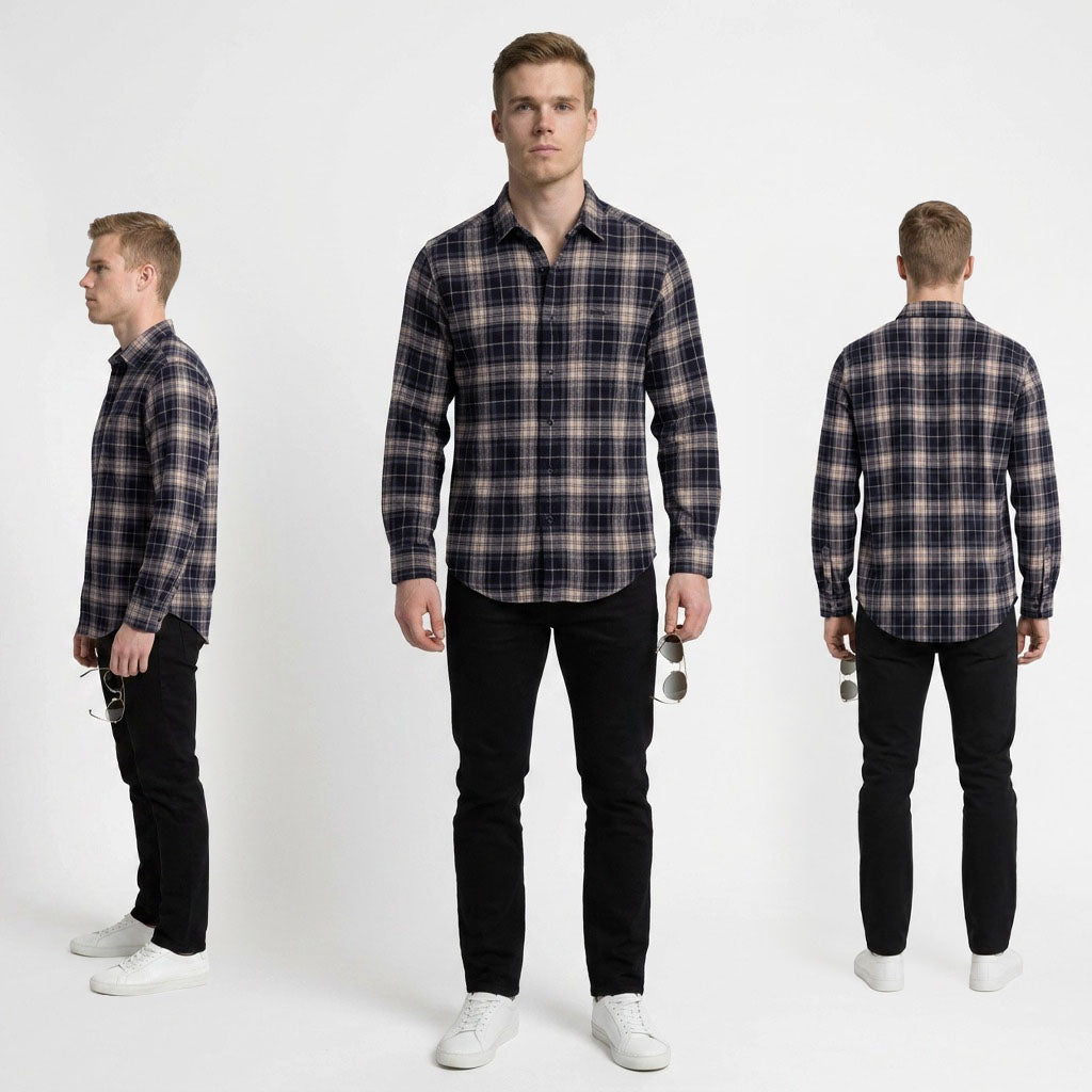HUMMER MENS LONG SLEEVE SHIRT [SMART FIT] H0133