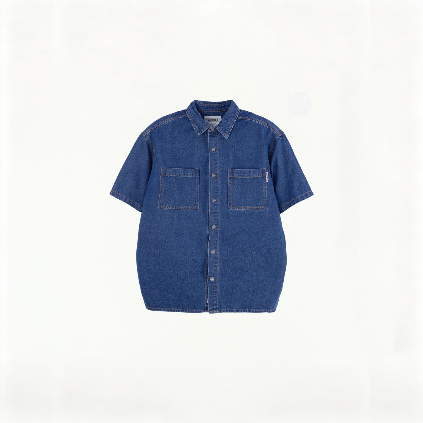 HUMMER MENS JEAN SHORT SLEEVE SHIRT [OVERSIZE] H0046