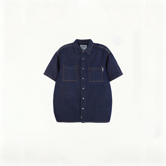 HUMMER MENS JEAN SHORT SLEEVE SHIRT [OVERSIZE] H0046