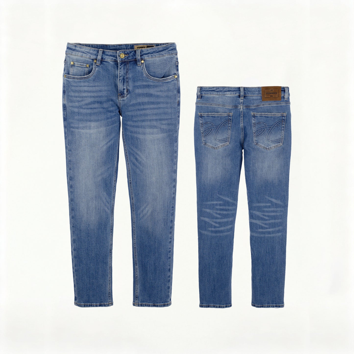 HUMMER MENS JEAN LONG PANTS [SLIM FIT] H0035