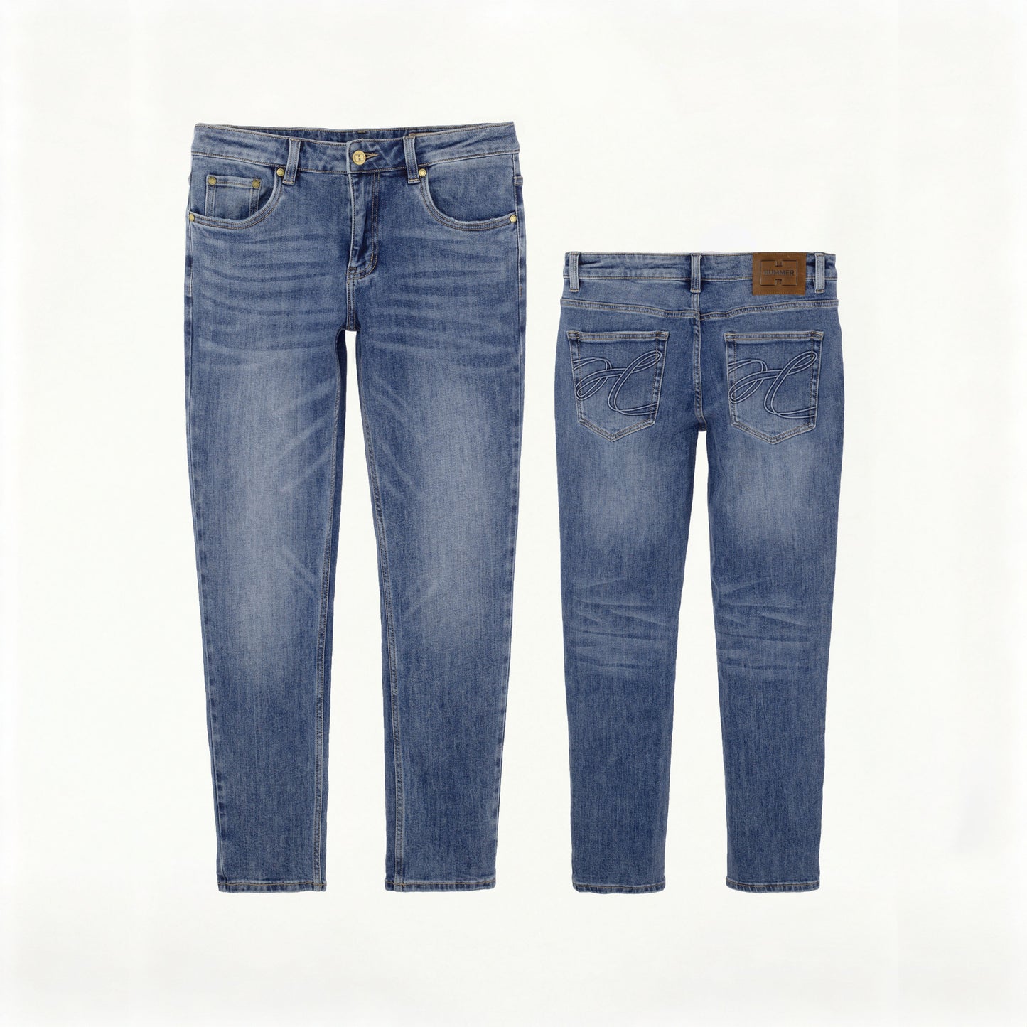 HUMMER MENS JEAN LONG PANTS [SLIM FIT] H0035