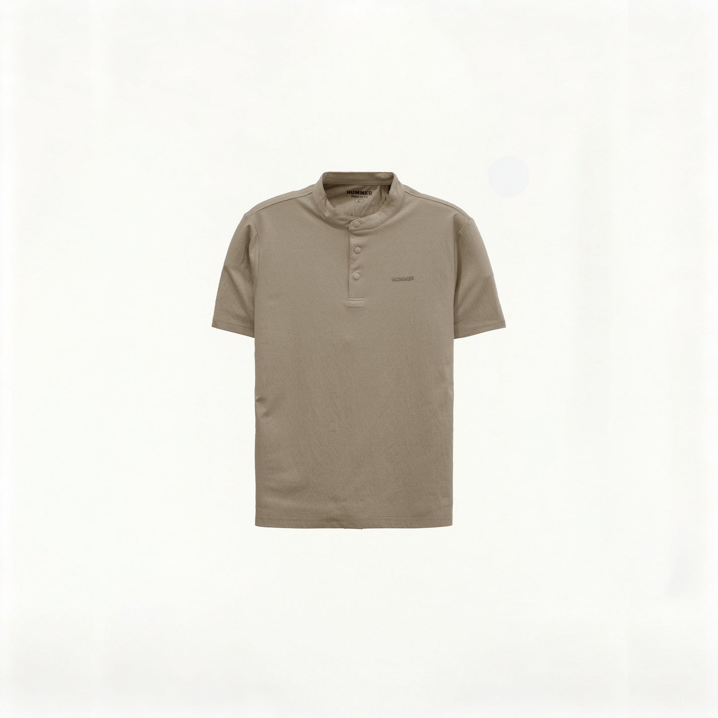 HUMMER MENS STAND COLLAR SHORT SLEEVE POLO T SHIRT [REGULAR FIT] H0050