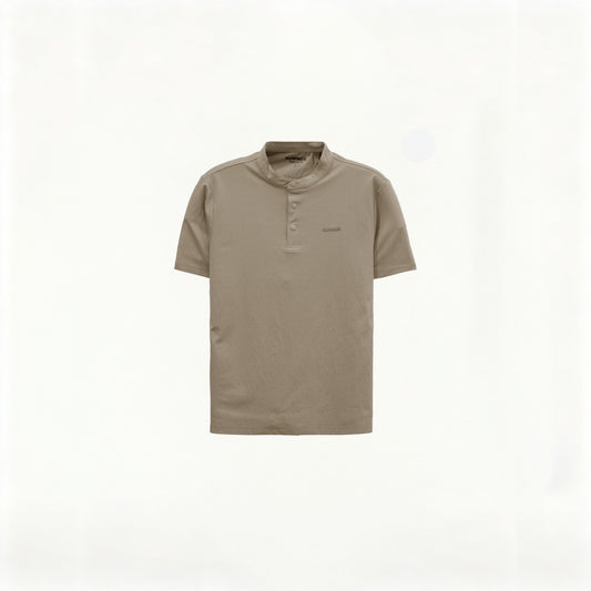 HUMMER MENS STAND COLLAR SHORT SLEEVE POLO T SHIRT [REGULAR FIT] H0050