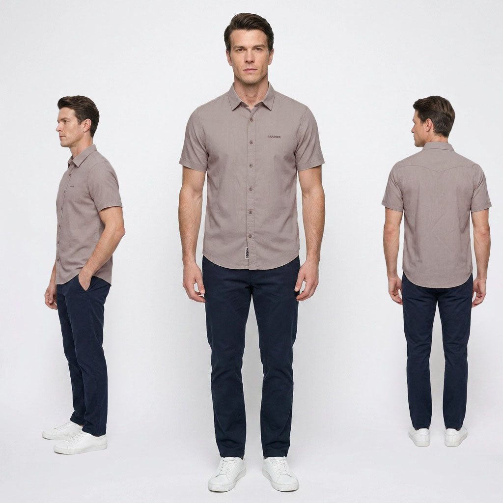 HUMMER MENS SHORT SLEEVE SHIRT [SMART FIT] H0122