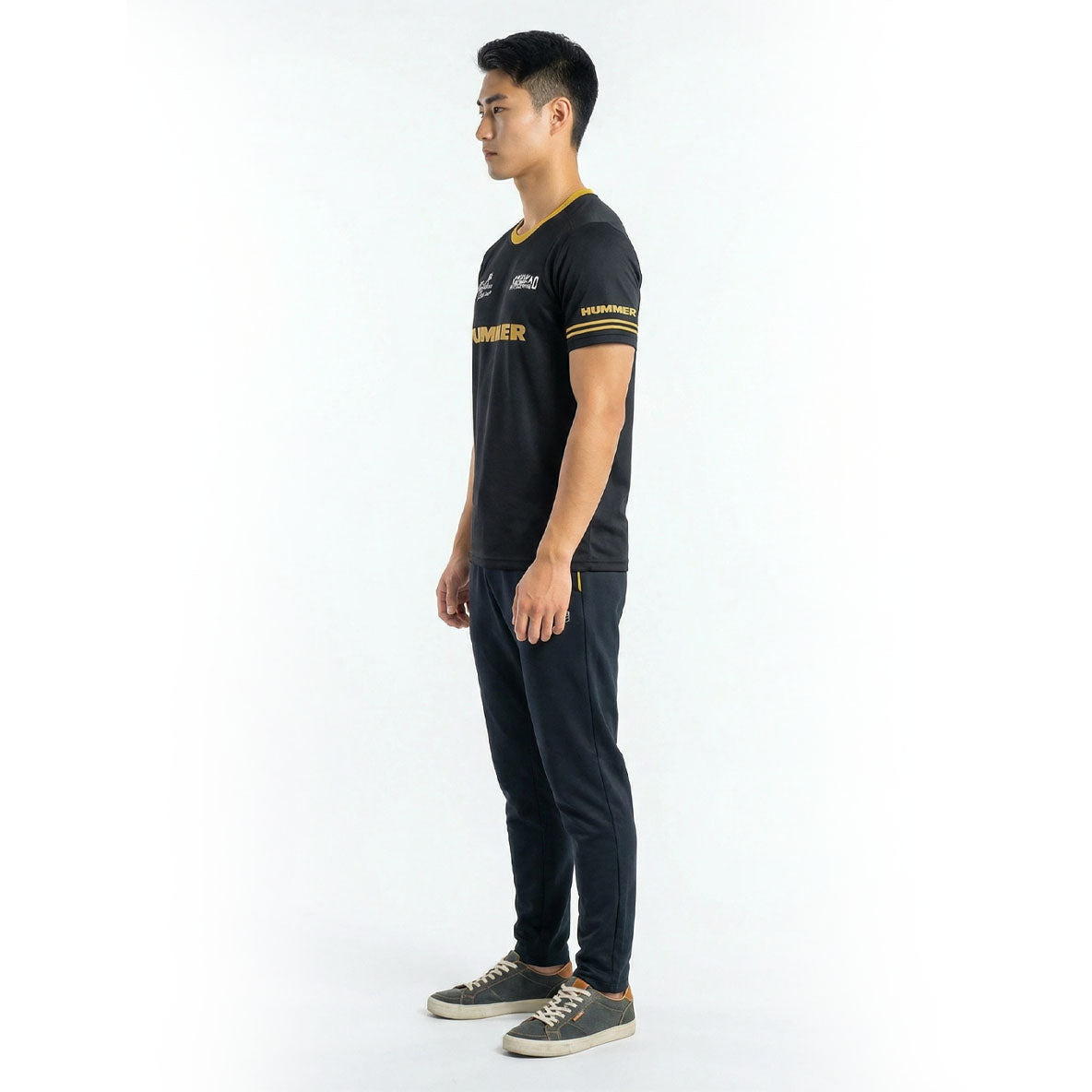 HUMMER MENS SHORT SLEEVE ROUND NECK T SHIRT [FREE CUT] H0089