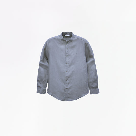 HUMMER MENS STAND COLLAR LONG SLEEVE SHIRT [SMART FIT] H0125