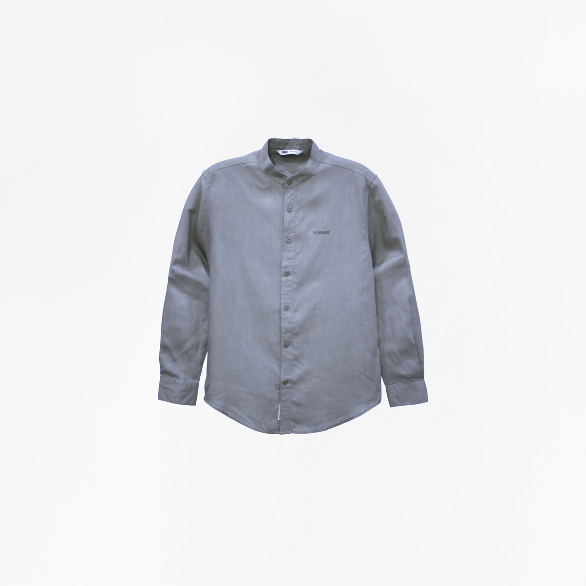 HUMMER MENS STAND COLLAR SHORT SLEEVE SHIRT [SMART FIT] H0124