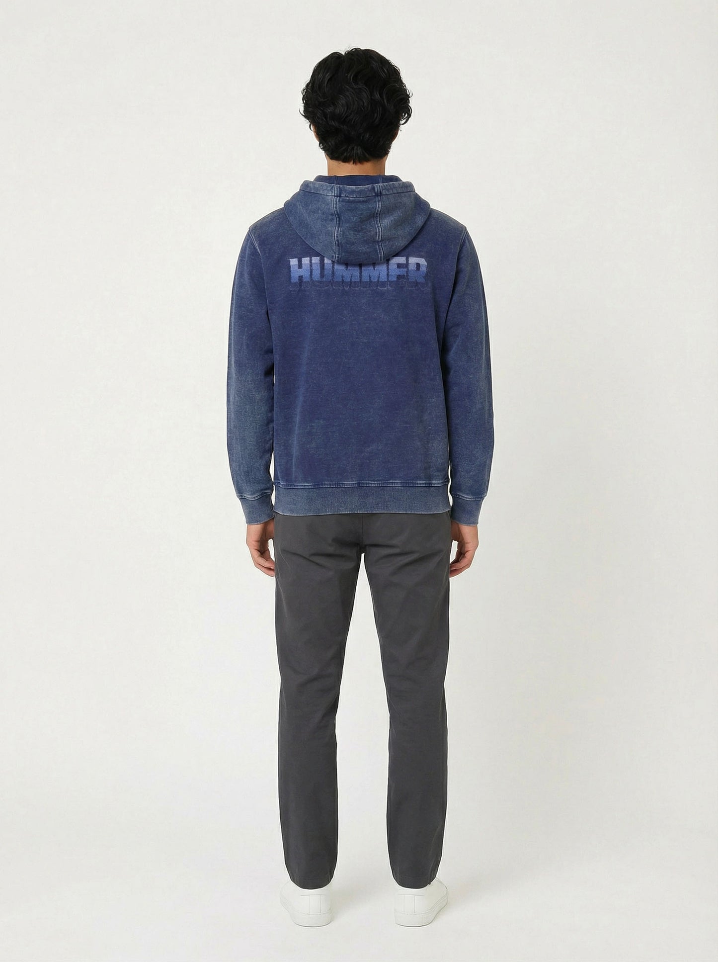 HUMMER MENS JEAN LONG SLEEVE HOODED JACKET H0028