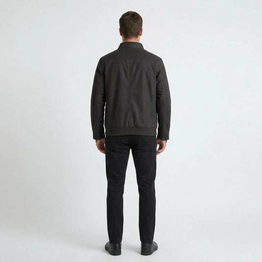 HUMMER MENS PU COATED LONG SLEEVE JACKET H0077