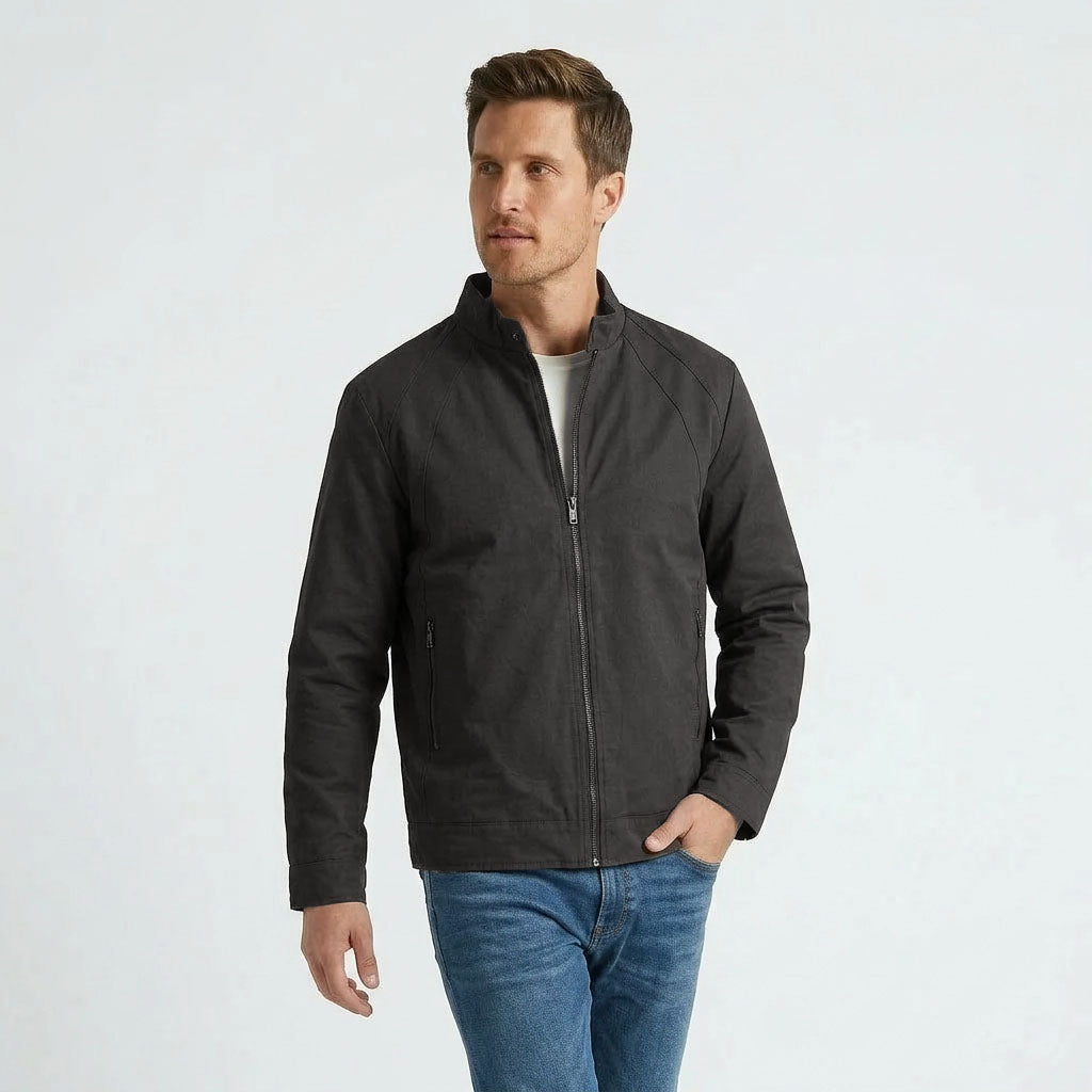 HUMMER MENS PU COATED LONG SLEEVE JACKET H0077