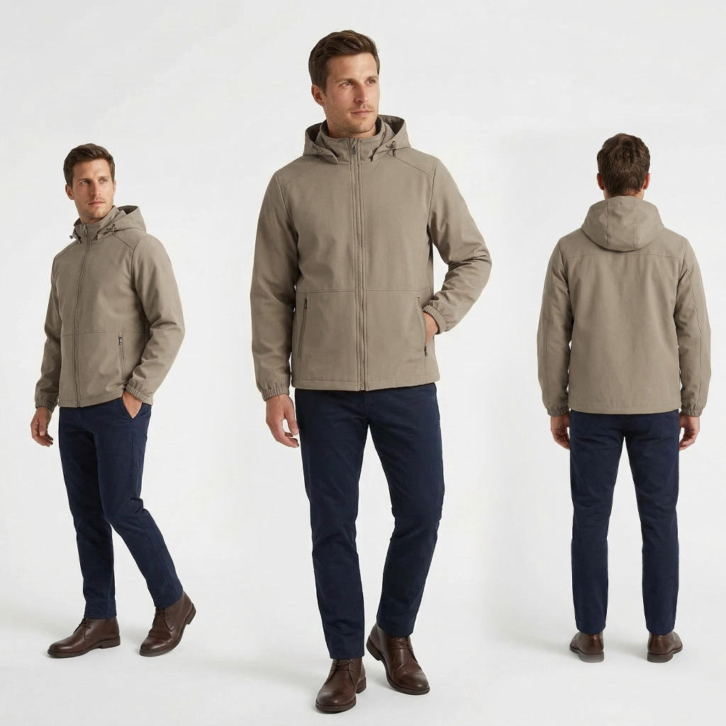 HUMMER MENS LONG SLEEVE HOODED JACKET H0098