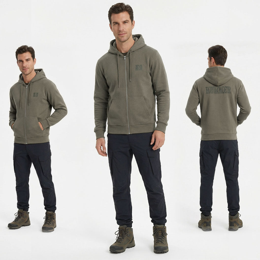 HUMMER MENS LONG SLEEVE HOODED JACKET H0081