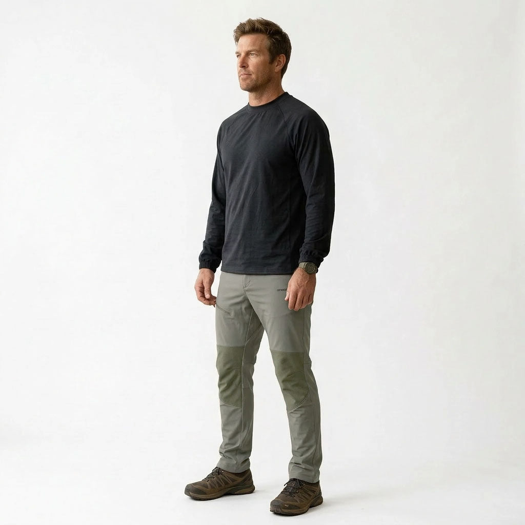 HUMMER MENS LONG PANTS CASUAL OUTDOOR CHINO [LOOSE FIT] H0093