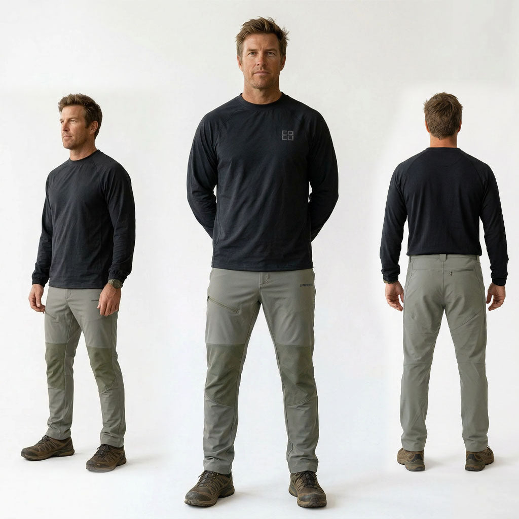 HUMMER MENS LONG PANTS CASUAL OUTDOOR CHINO [LOOSE FIT] H0093