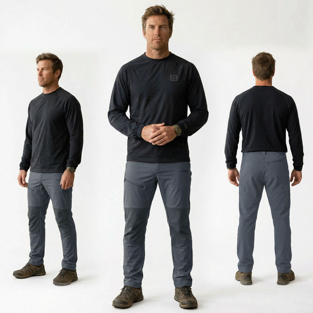 HUMMER MENS LONG PANTS CASUAL OUTDOOR CHINO [LOOSE FIT] H0093