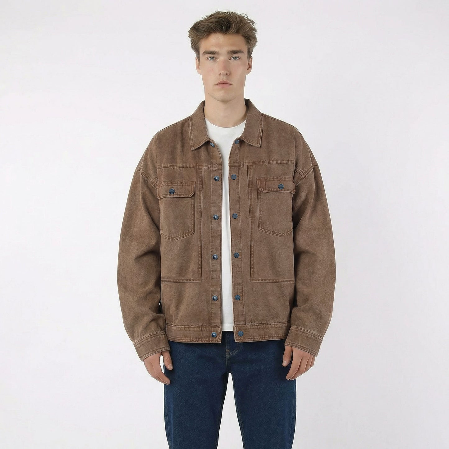 HUMMER MENS JEAN LONG SLEEVE JACKET [OVERSIZE] H0068