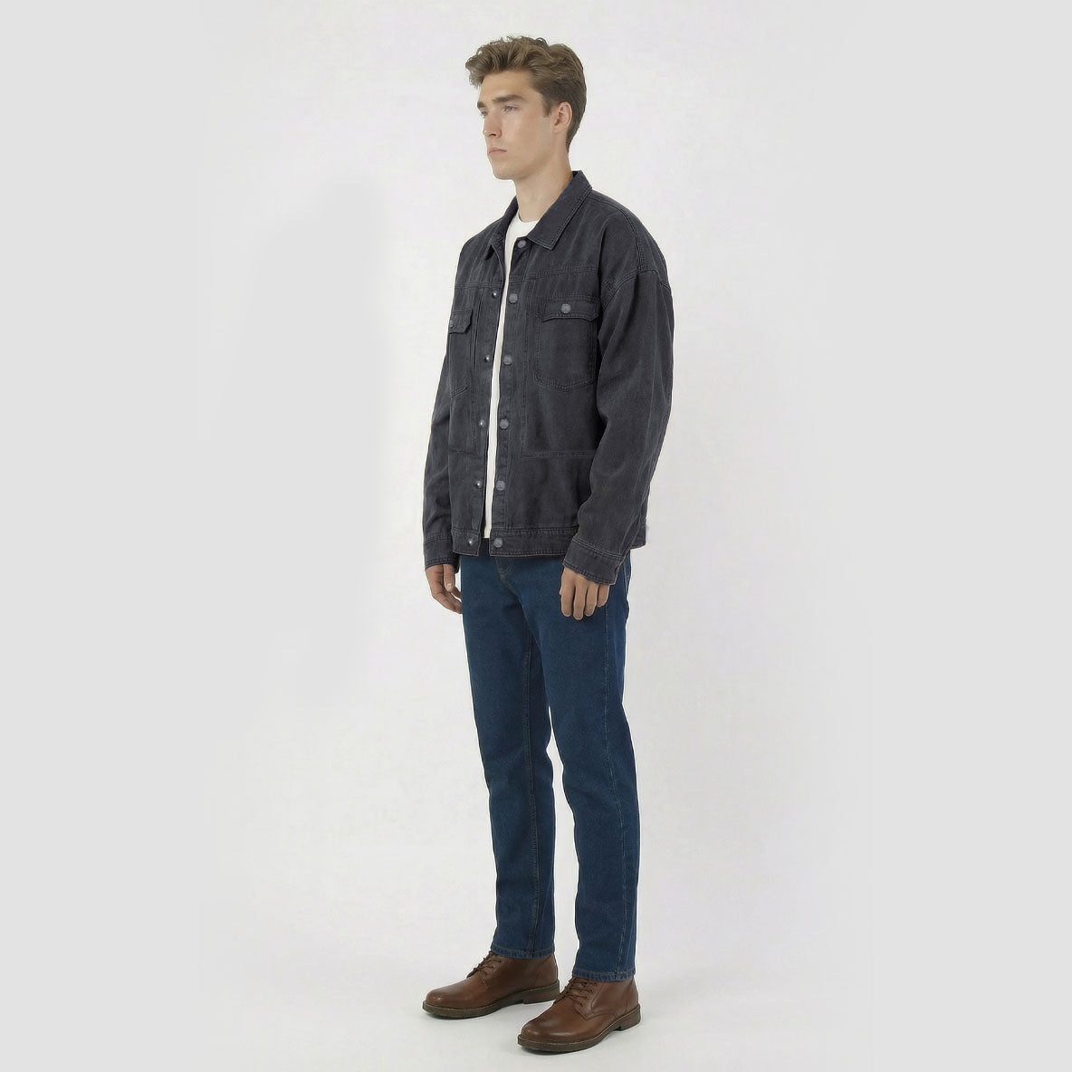 HUMMER MENS JEAN LONG SLEEVE JACKET [OVERSIZE] H0068