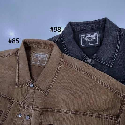 HUMMER MENS JEAN LONG SLEEVE JACKET [OVERSIZE] H0068
