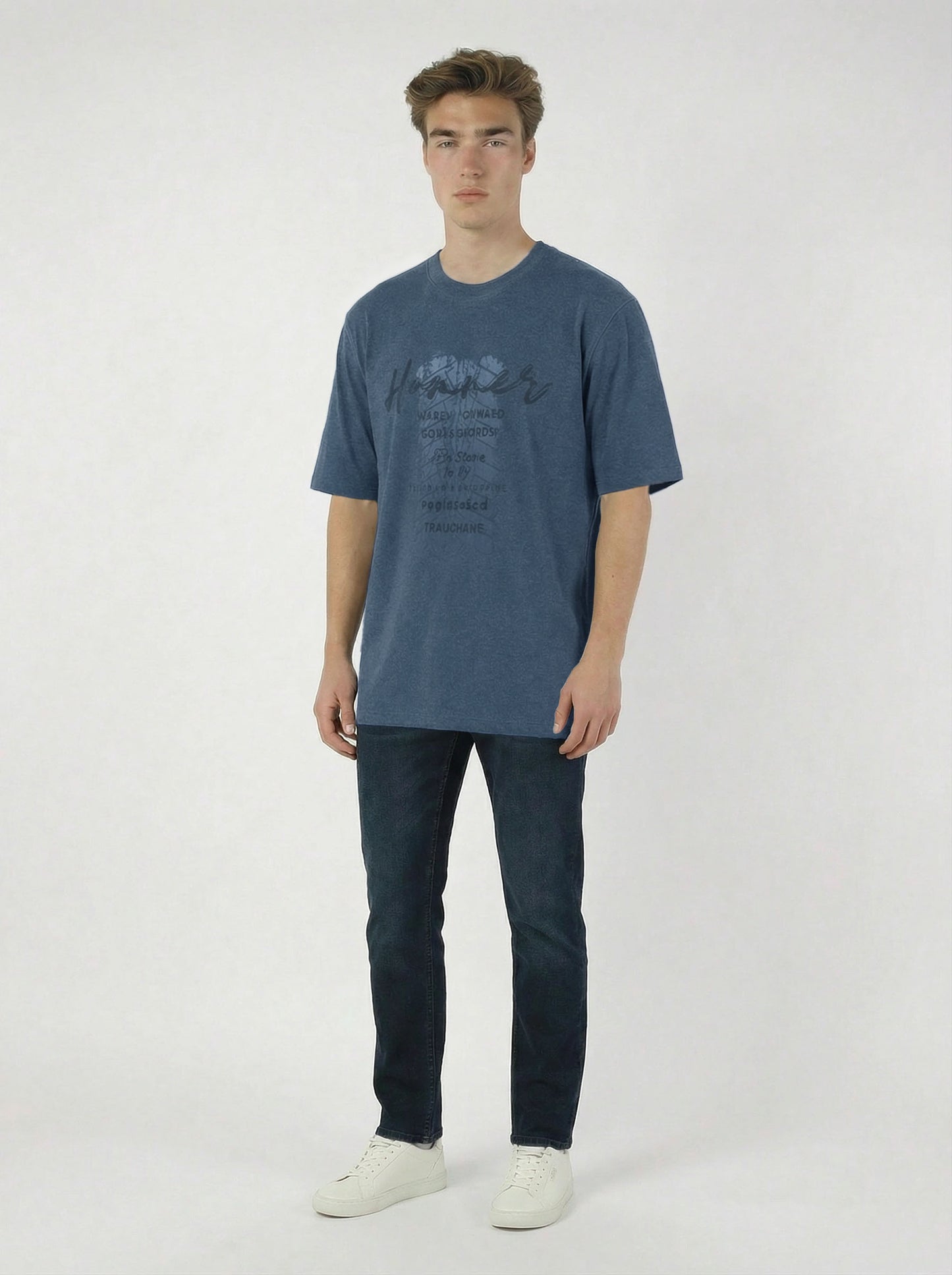 HUMMER MENS SHORT SLEEVE ROUND NECK T SHIRT [OVERSIZE] H0026