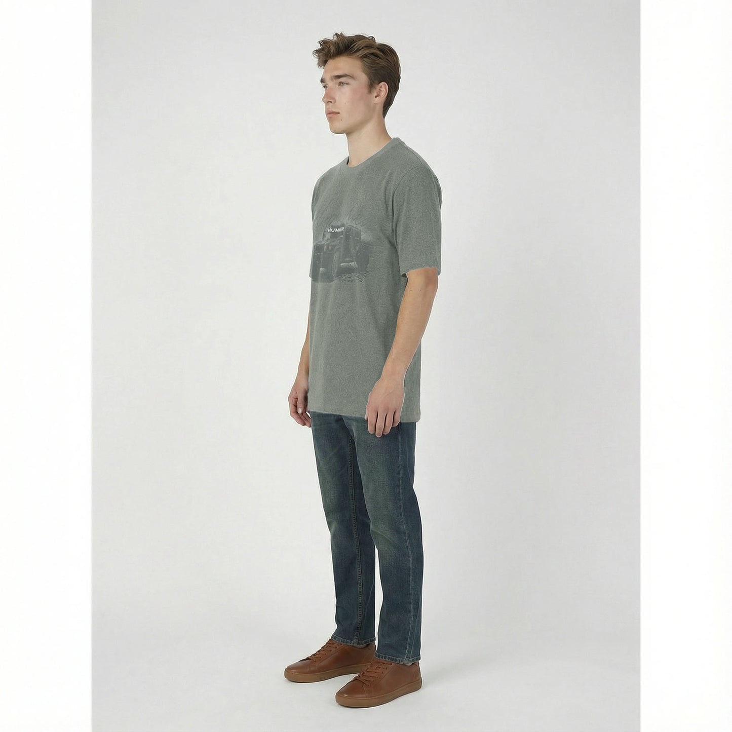 HUMMER MENS SHORT SLEEVE ROUND NECK T SHIRT [OVERSIZE] H0026