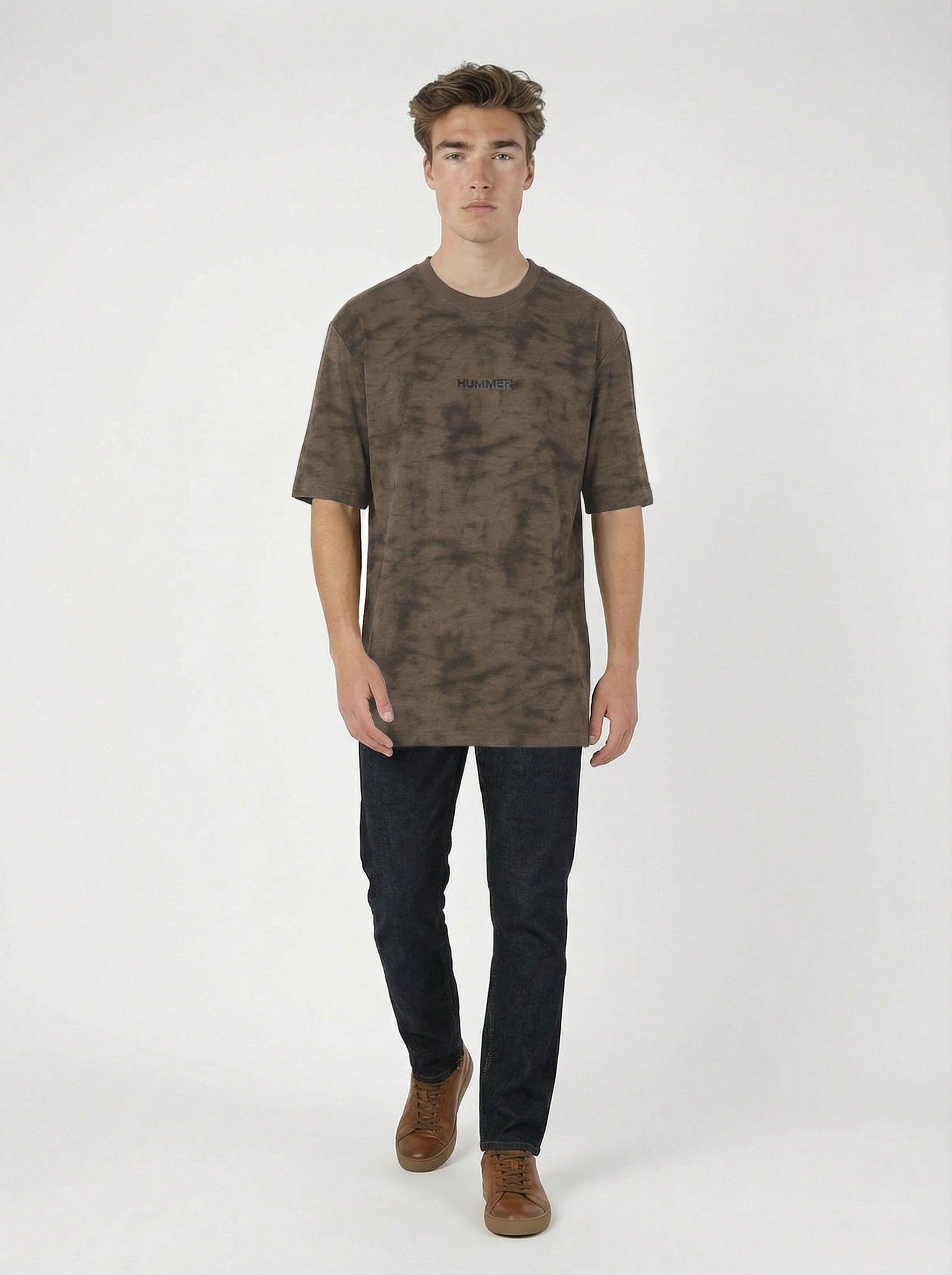 HUMMER MENS SHORT SLEEVE ROUND NECK T SHIRT [OVERSIZE] H0027
