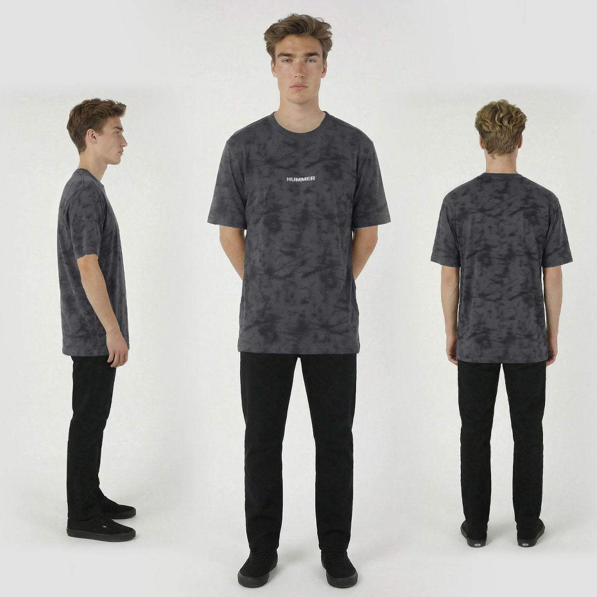 HUMMER MENS SHORT SLEEVE ROUND NECK T SHIRT [OVERSIZE] H0027
